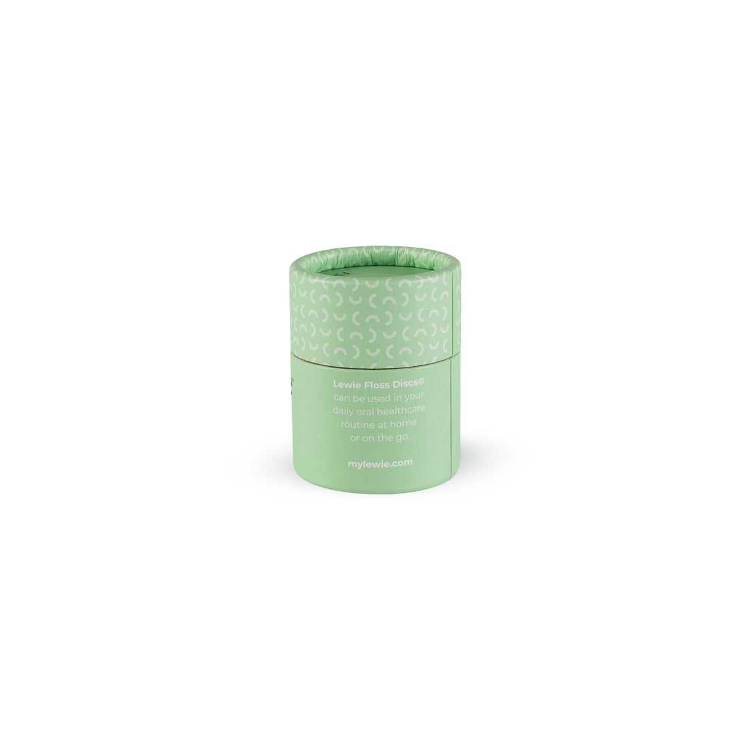 Lewie Mint Floss Discs, 12 Pack | Portable, Eco-Friendly Floss On-the-Go