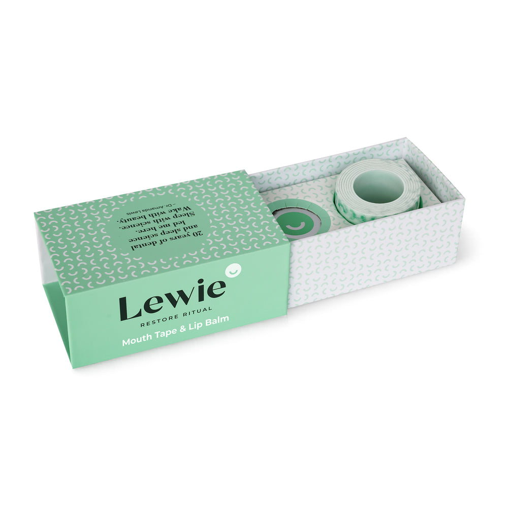 Lewie Restore Ritual™ | Overnight Mouth Tape & Recovery Balm